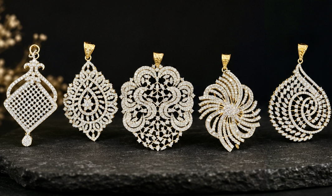 Modern Diamond pendants
