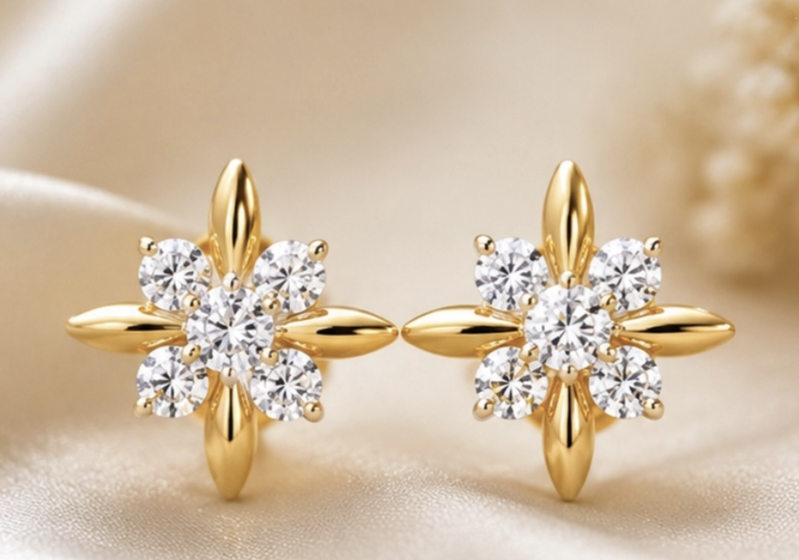 Floral Starburst Earrings