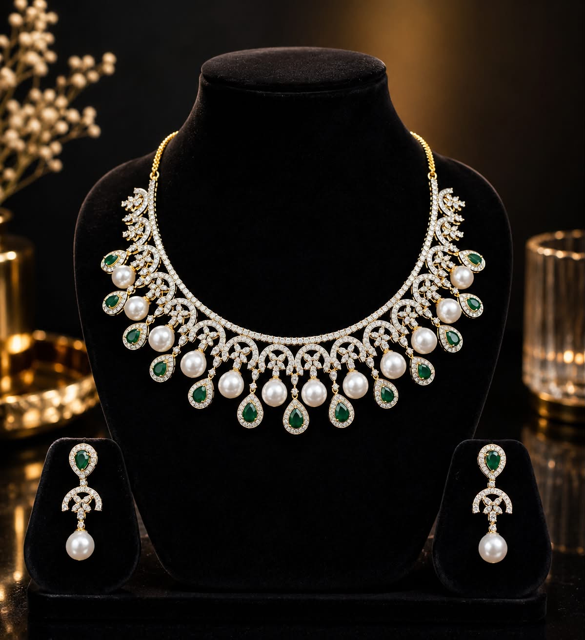 Regal Emerald Bloom